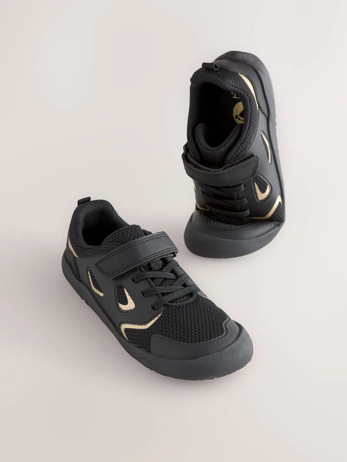 Кроссовки с широким носком, Black/Gold Next