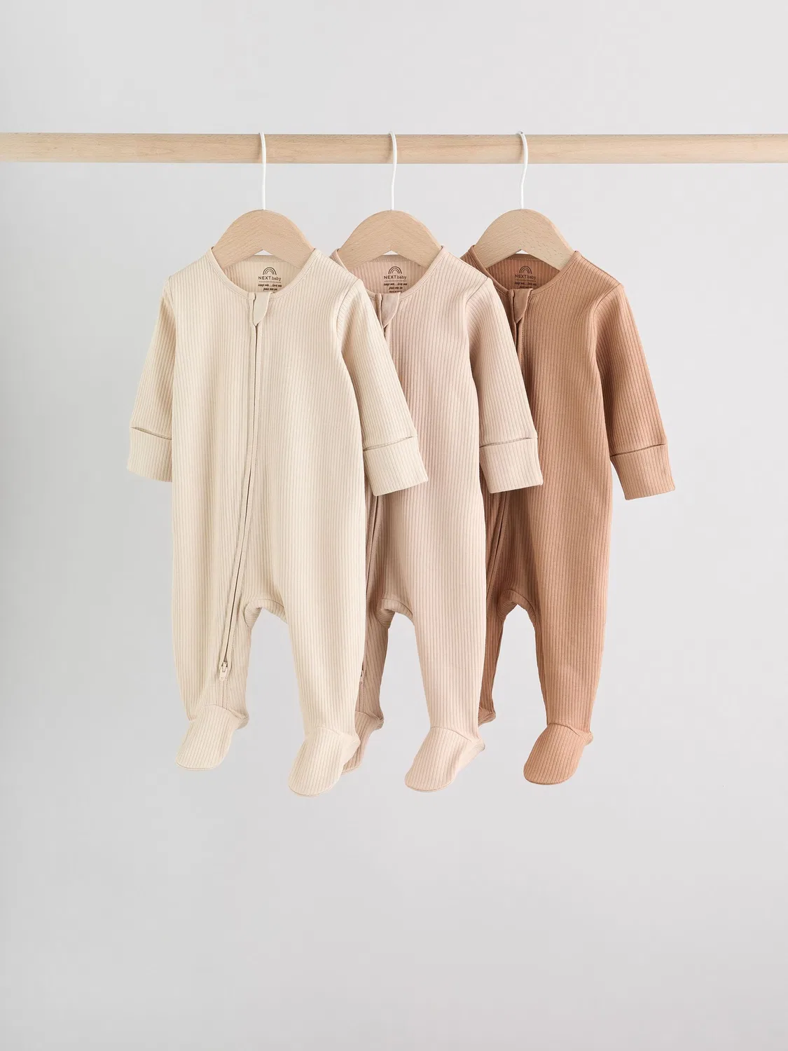 Комплект боди-слипов, 3 шт., Beige Next