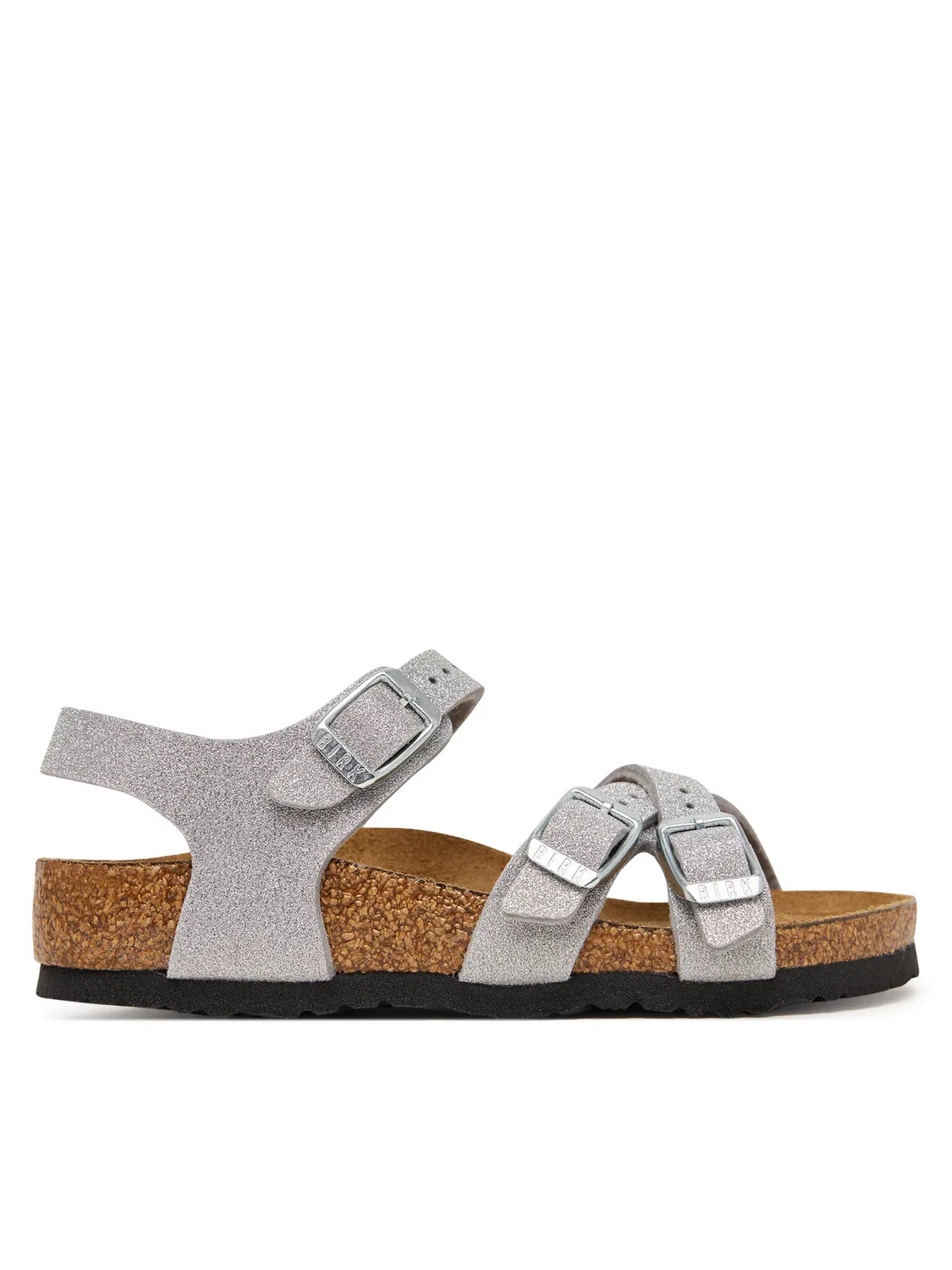 Сандалии для девочки Kumba Birkenstock, серебристый