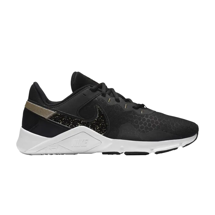 Кроссовки Wmns Legend Essential 2 Premium, цвет Black Metallic Gold Grain