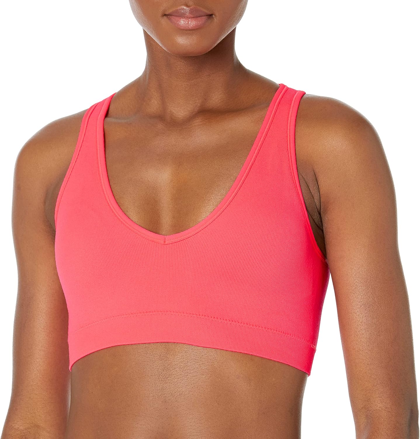 

Женский спортивный бюстгальтер Calvin Klein Performance с тонкими ребрами, V-образным вырезом и съемными чашечками, Energy