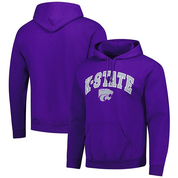 

Толстовка с капюшоном мужская purple kansas state wildcats logo fleece Unbranded