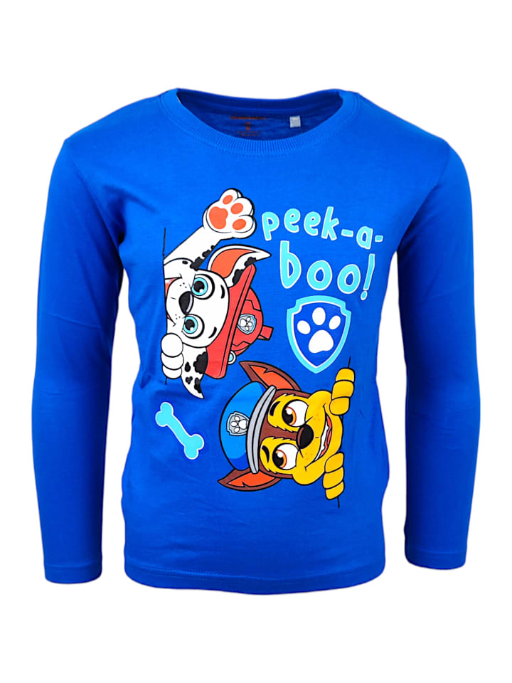 

Рубашка с длинным рукавом Paw Patrol, синий