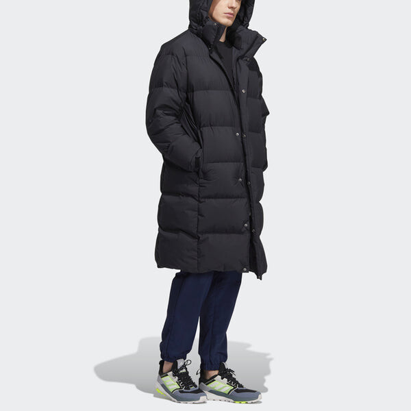 Пуховик adidas Unisex Gd Puffy Lg Co Hooded Down Jacket Black, мультиколор — фото 4