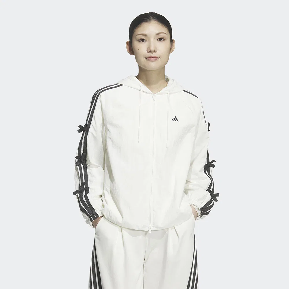 Женская длинная тканая куртка Dance белого цвета от Adidas