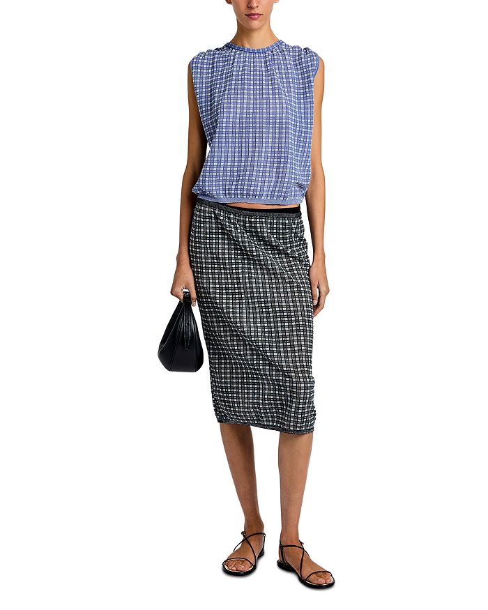 

Брэдли вязаный джемпер в клетку Proenza Schouler White Label, синий
