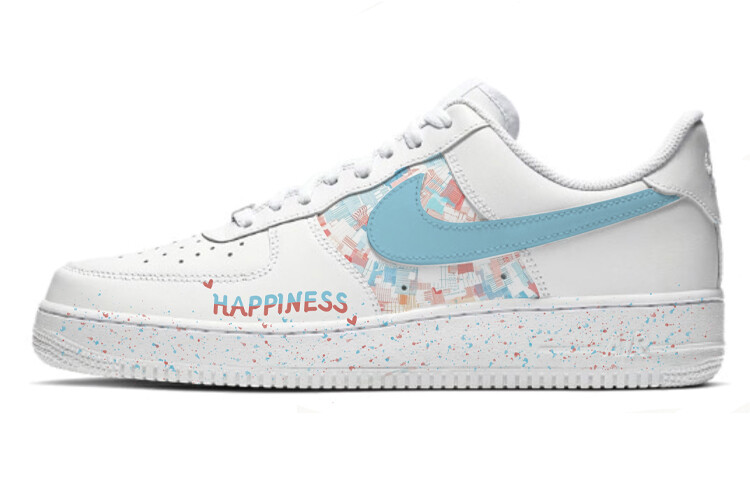 

Кроссовки Nike Air Force 1 Skateboard Shoes Women's Low-Top White Pink, белый