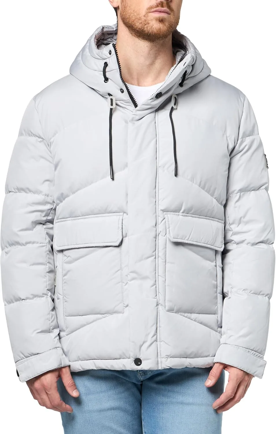 Мужская верхняя одежда Ingram Down Puffer Пуховое пальто Andrew Marc, Moon