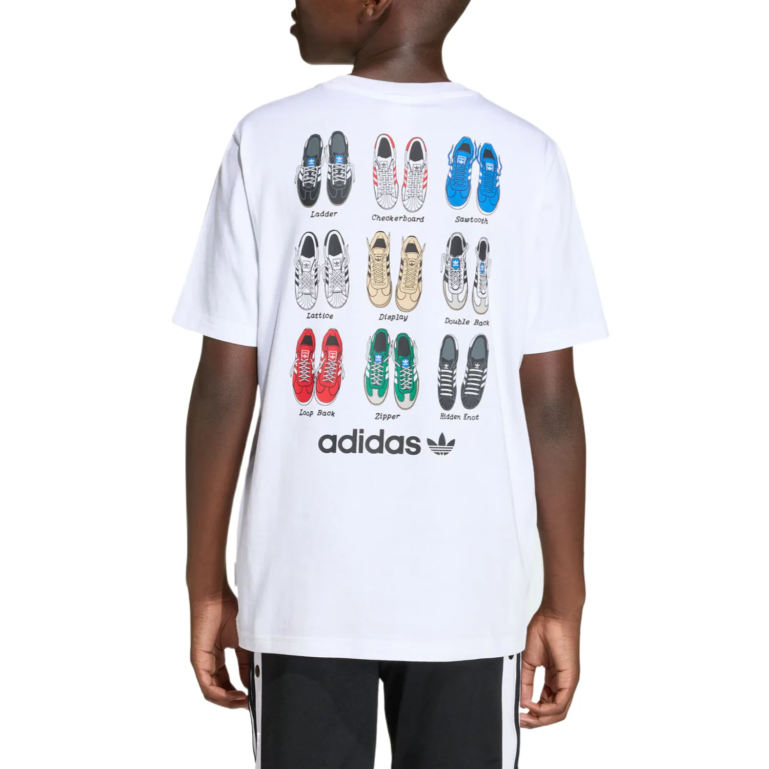 Футболка для детей с круглым вырезом Adidas Originals, белый — фото 4
