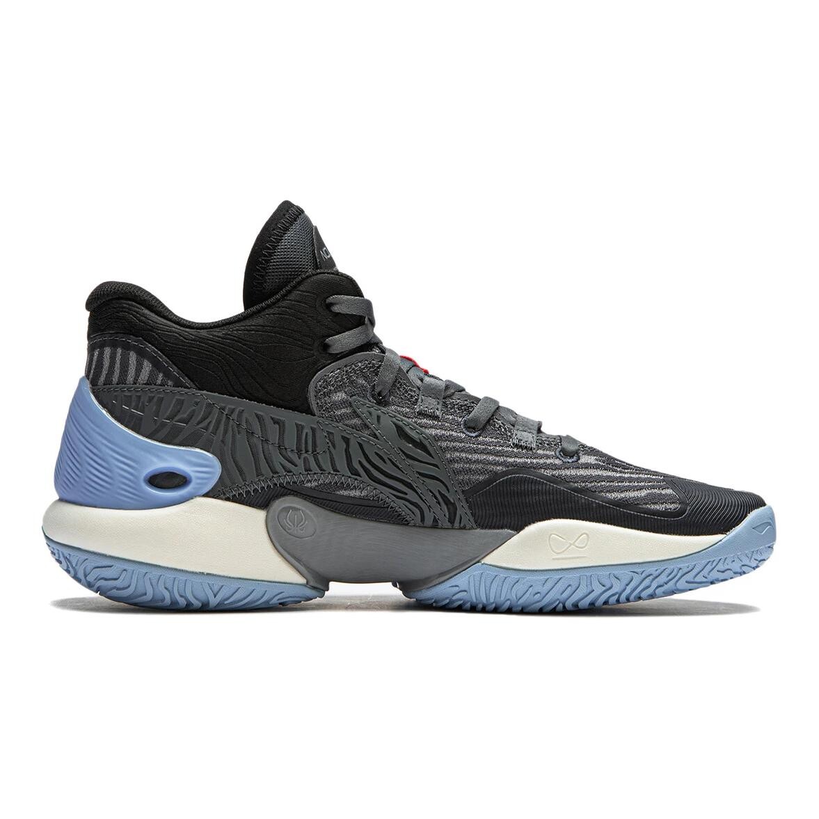Баскетбольные кроссовки YOUNG Kids GS Low-top Blue Lining Young, серый — фото 2