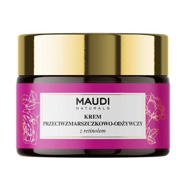 

Крем для лица против морщин и питательный с розой, 50 мл Maudi Naturals