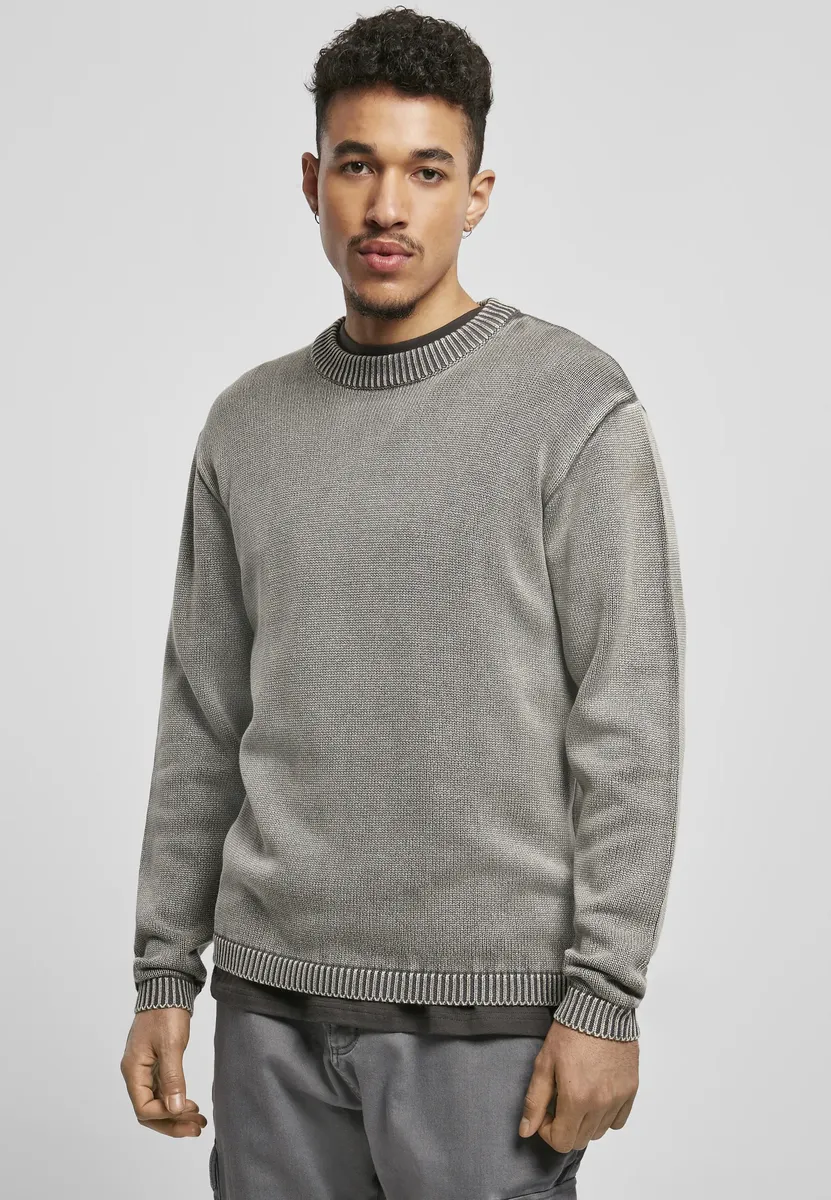 

Свитер с круглым вырезом URBAN CLASSICS " Urban Classics Men's Washed Sweater", цвет Asphalt