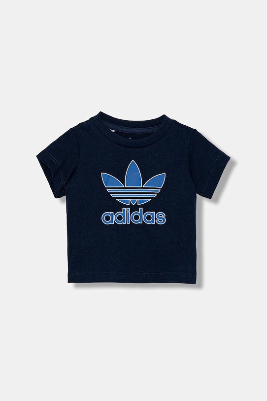 

Детская хлопковая футболка Adidas Originals, темно-синий