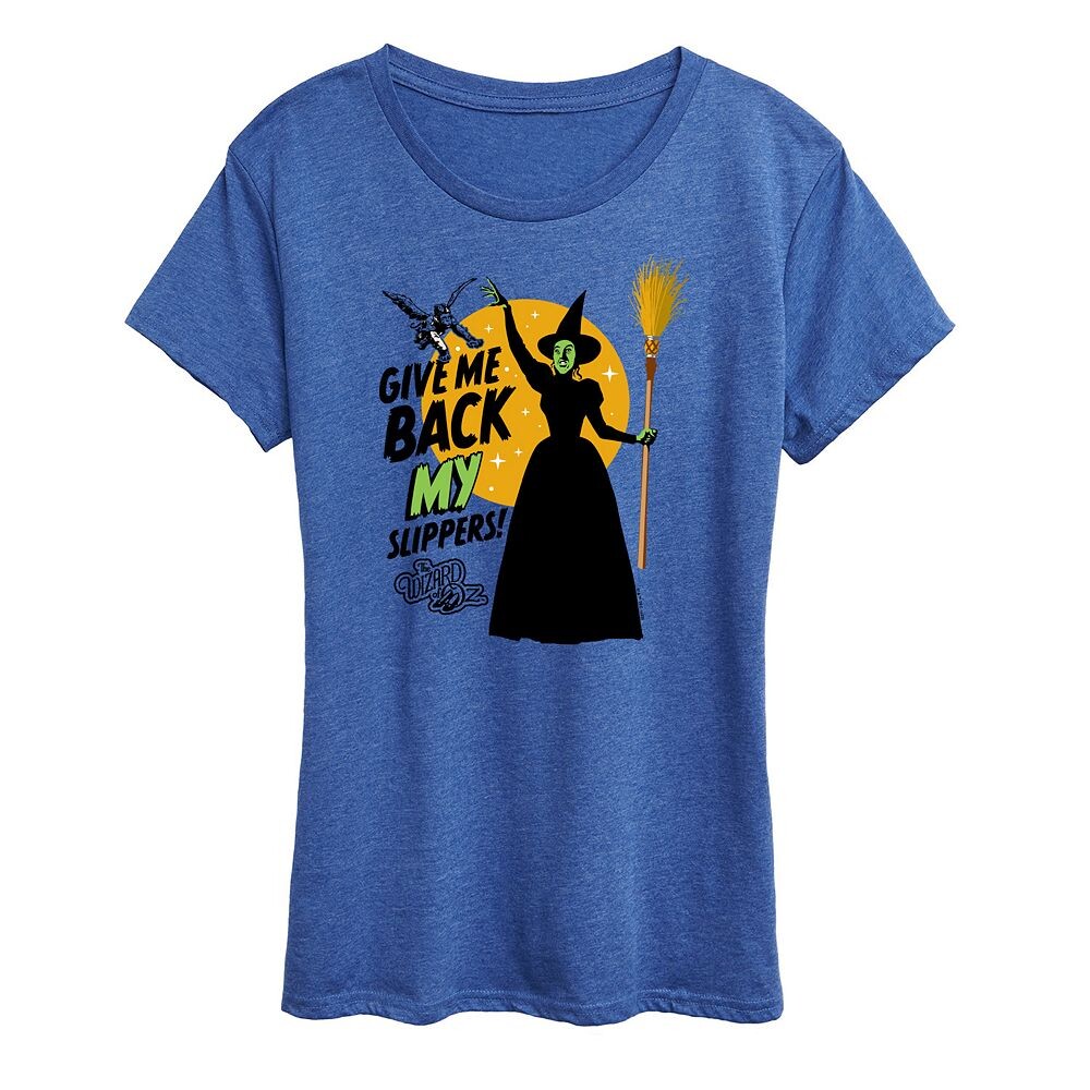 

Женская футболка с рисунком «Волшебник страны Оз» Licensed Character, цвет Heather Royal Blue