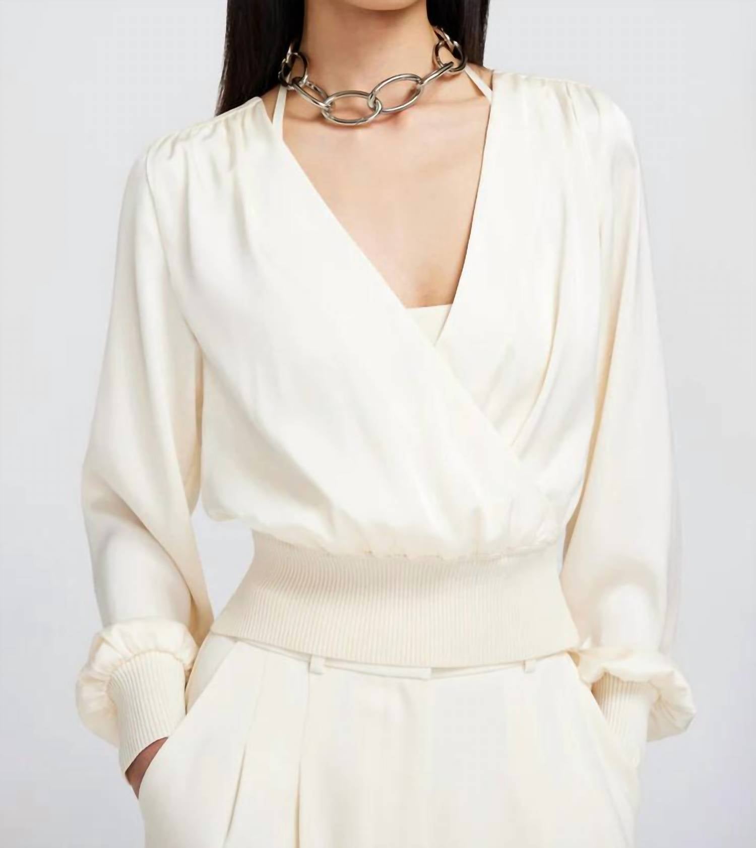 

Топ Serafina в натуральном белом JONATHAN SIMKHAI