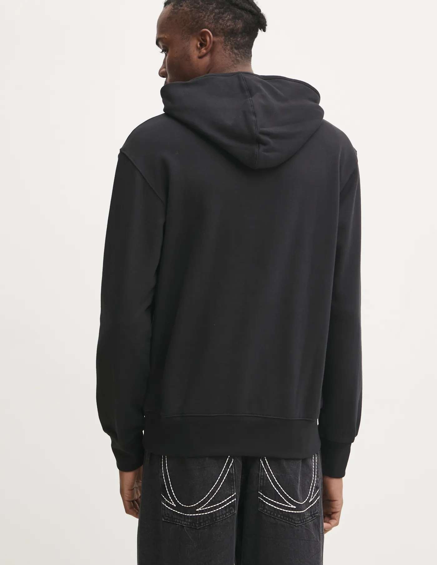 Толстовка из хлопка OUTL TREF HDY adidas Originals, черный — фото 4