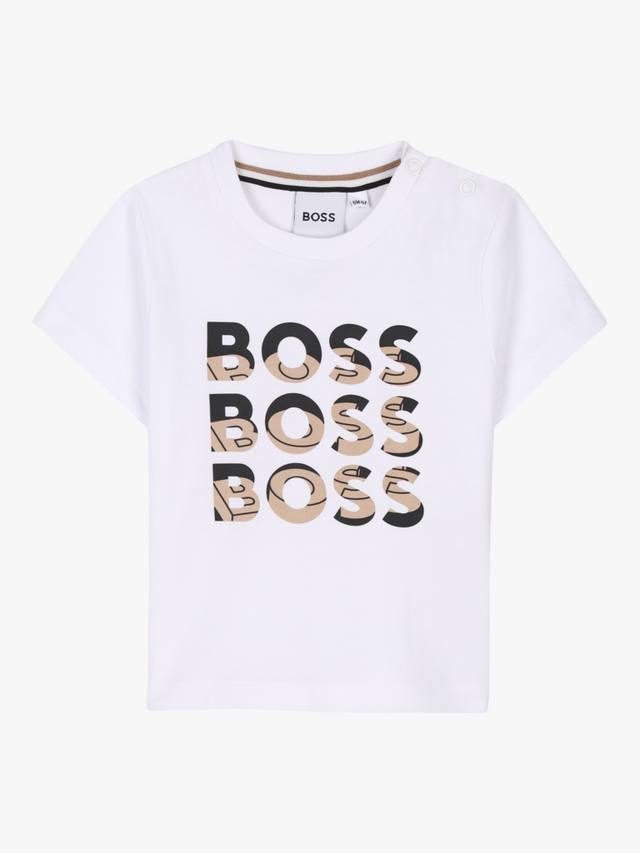 

Футболка boss baby с несколькими логотипами HUGO BOSS, белый