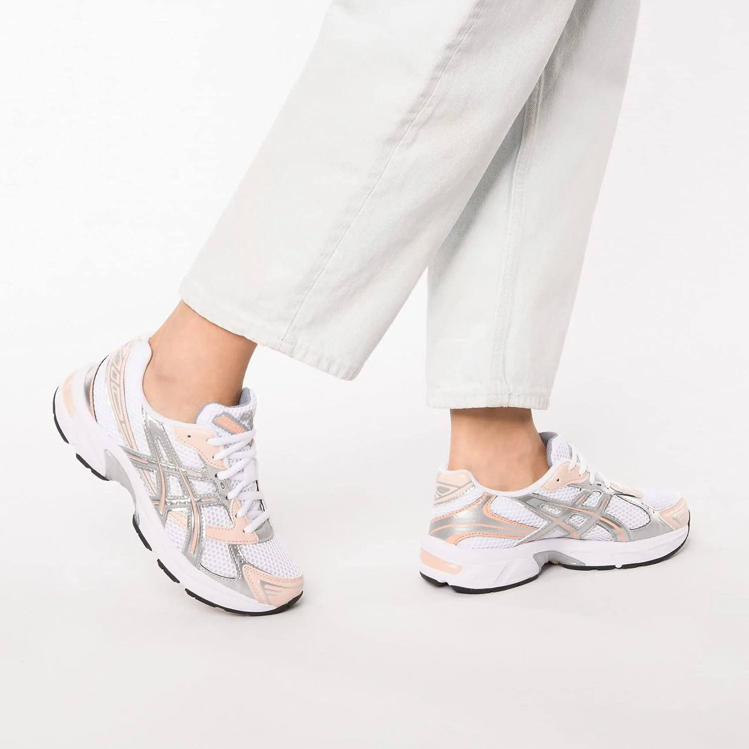 Мужские кроссовки ASICS Gel-1130, белый/оранжевый — фото 2