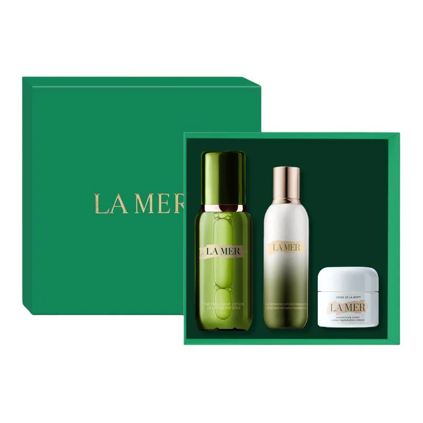 LA MER Набор для ухода за кожей Essence Lotion Essence Cream, увлажняющий бокс из трех предметов, подарок на день рождения для мамы, Essence 125ml+Essence Water 150ml+Face Cream 30ml