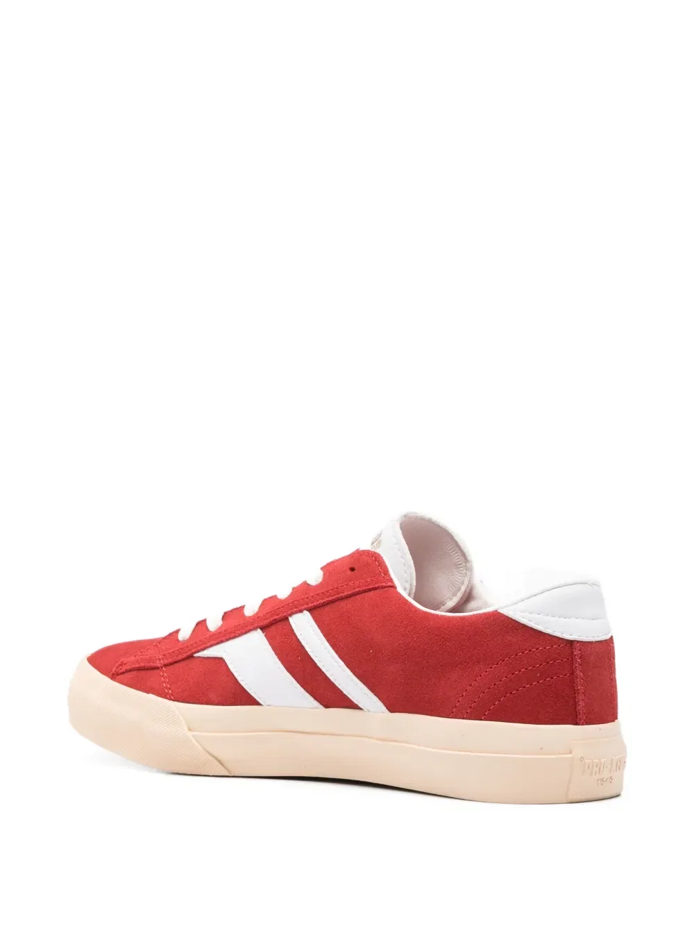 Королевские классические полосатые низкие кроссовки Pro-Keds, красный — фото 3