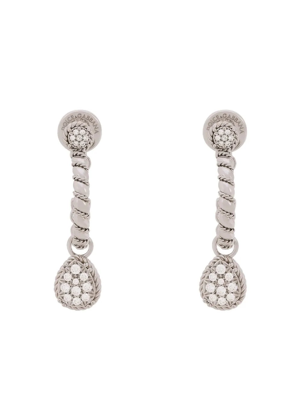 

Серьги из белого золота с бриллиантами DOLCE & GABBANA, белый