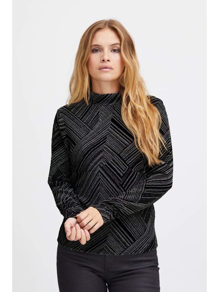 

Лонгслив PULZ Jeans, серый
