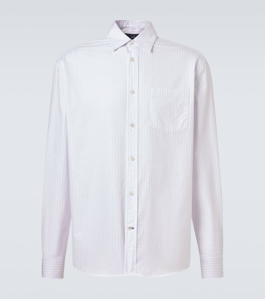 

Полосатая хлопковая рубашка Oxford Dunhill, Lavender