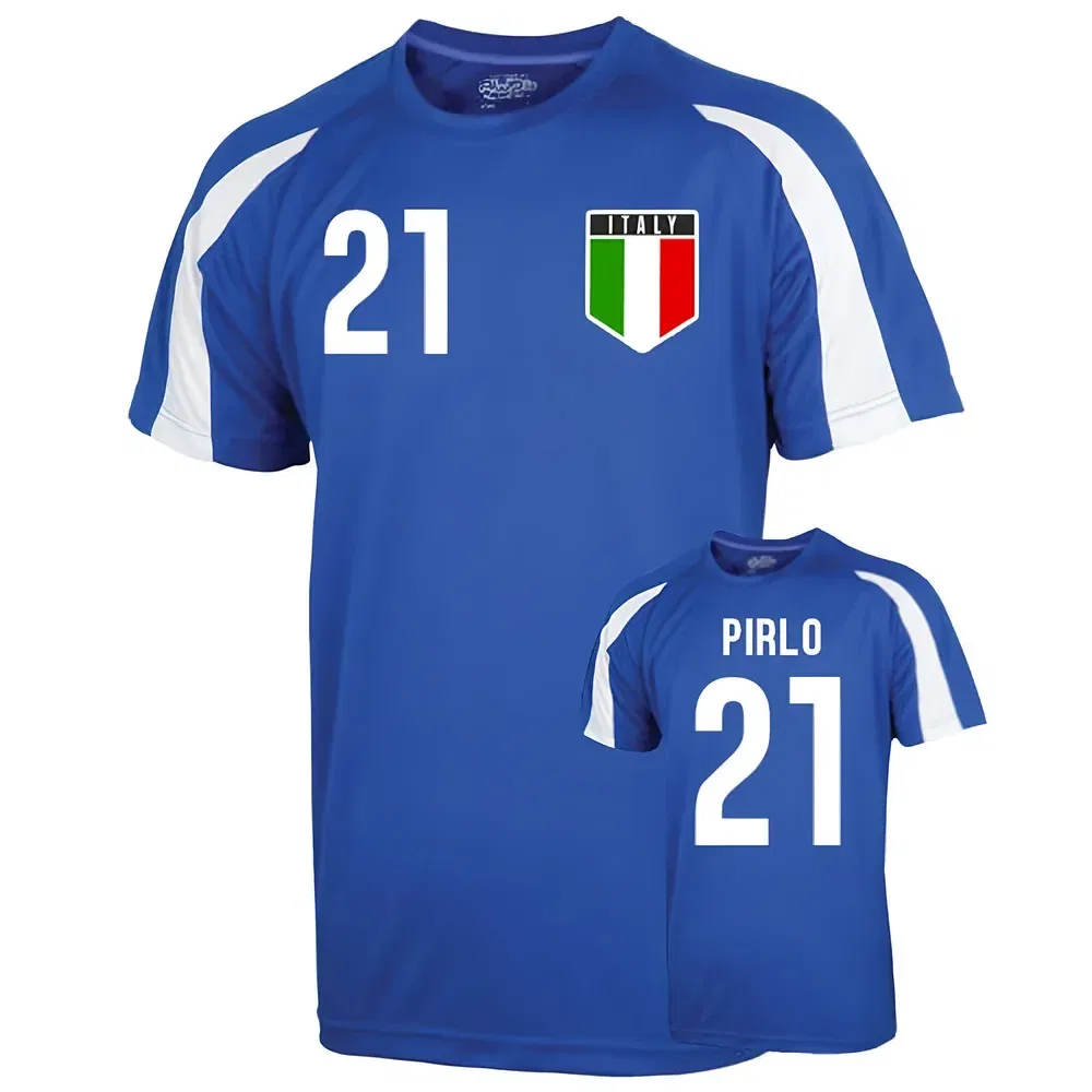 Детская футбольная тренировочная форма Pirlo 21 Italy, синий — фото 2