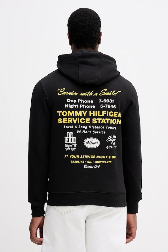

Хлопковая толстовка Tommy Hilfiger, черный