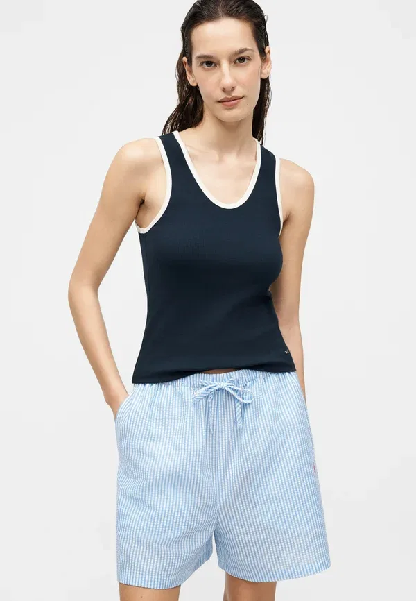 Покрывало пляжное Tommy Hilfiger, цвет итака блю/вайт — фото 4