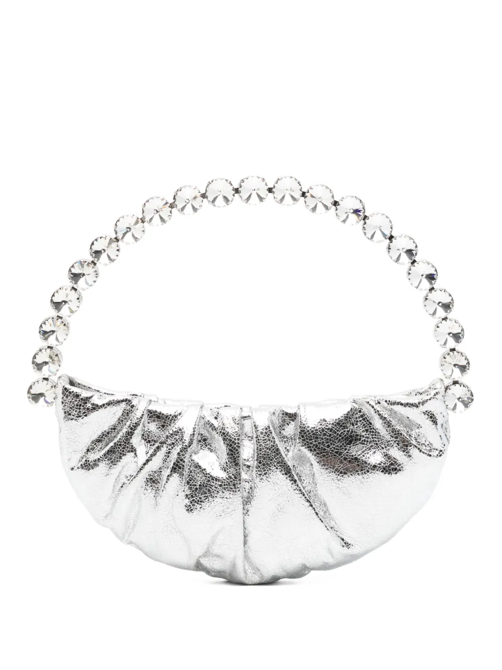 

Сумка-тоут с принтом "Лунные трещины" L'Alingi, серебряный