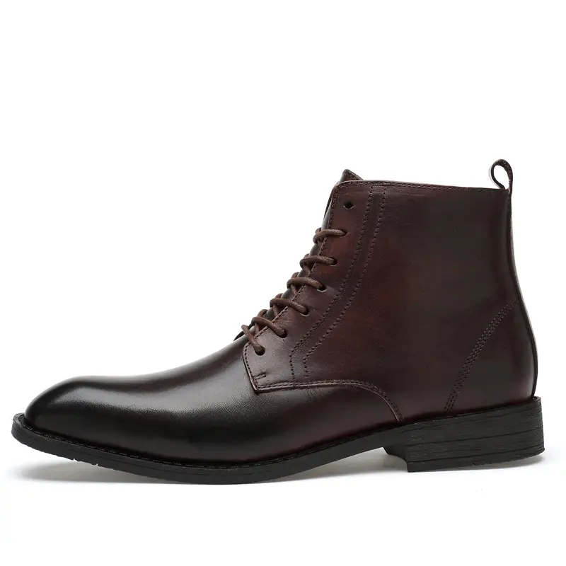 

XIMO BULL Мужские берцы до щиколотки 3 см тёмно-коричневые, цвет Dark Brown