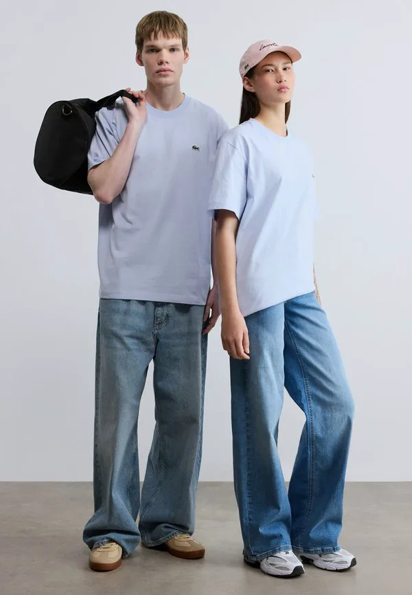 Базовая футболка унисекс Lacoste, Phoenix Blue — фото 2
