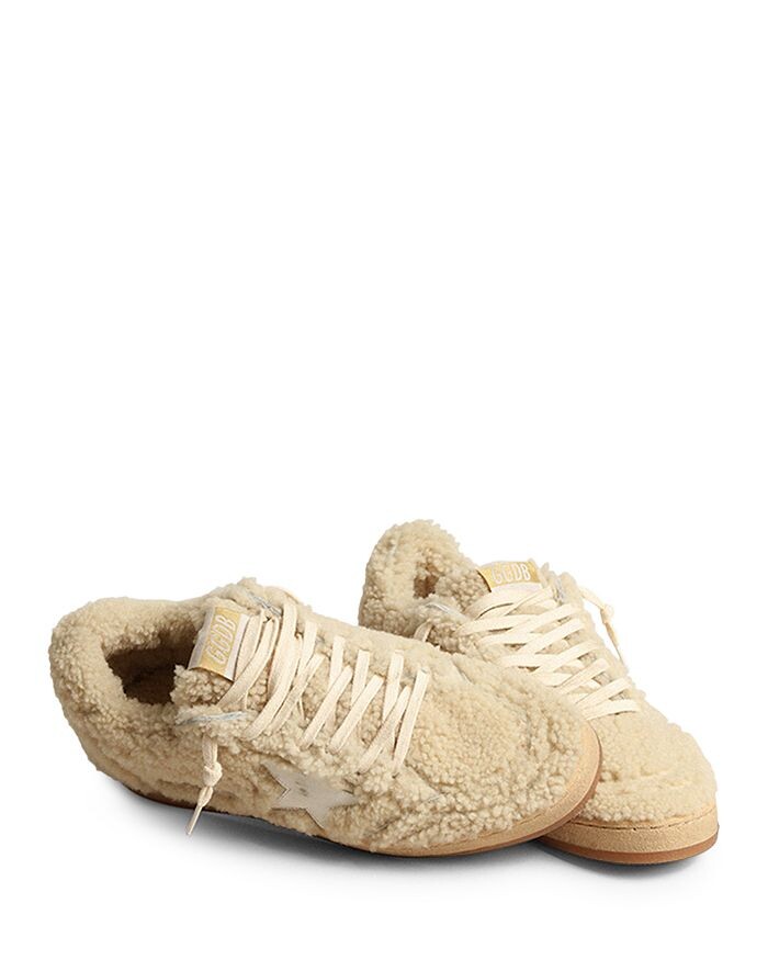 Женские низкие кроссовки Ball Star Shearling Golden Goose — фото 2