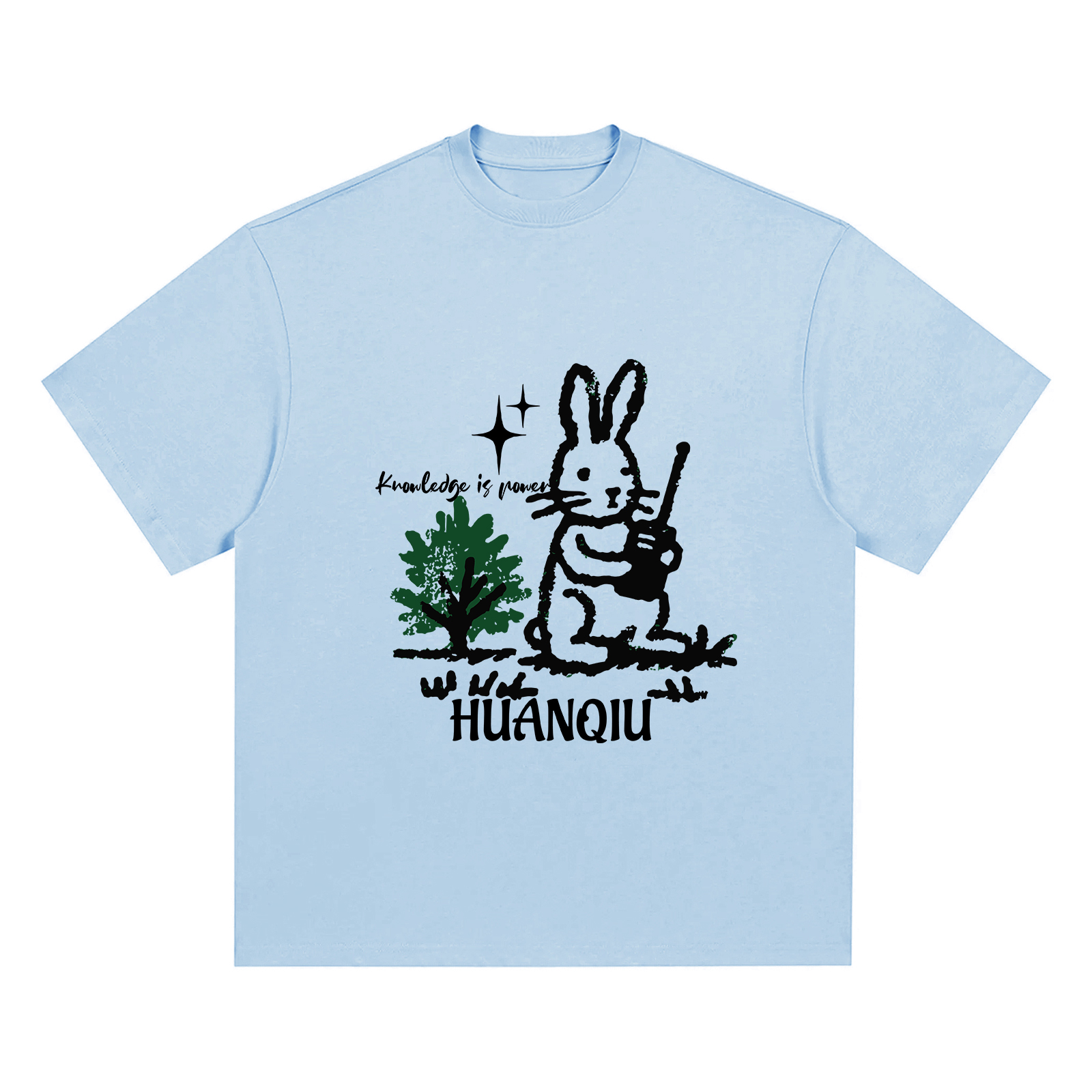 

Футболка Unisex Crew Neck Moderate Heavyweight HUANQIU, синий