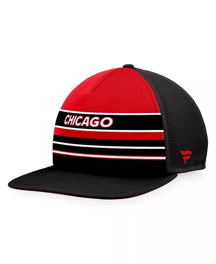 

Мужская красно-черная регулируемая кепка Chicago Blackhawks Special Edition 2.0 Trucker Snapback Fanatics, красный