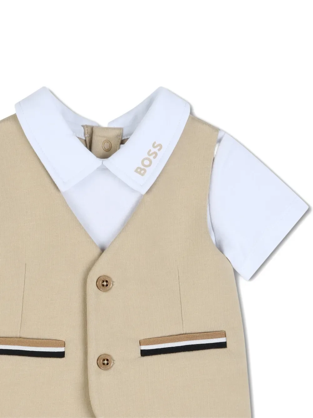Купальник с карманами BOSS Kidswear, бежевый — фото 3