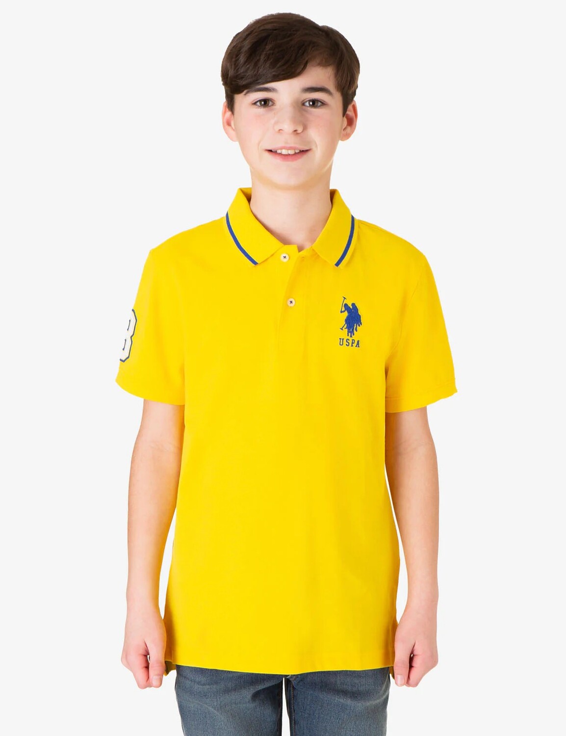 

Футболка поло U.S. Polo Assn. Boys Pique, желтый