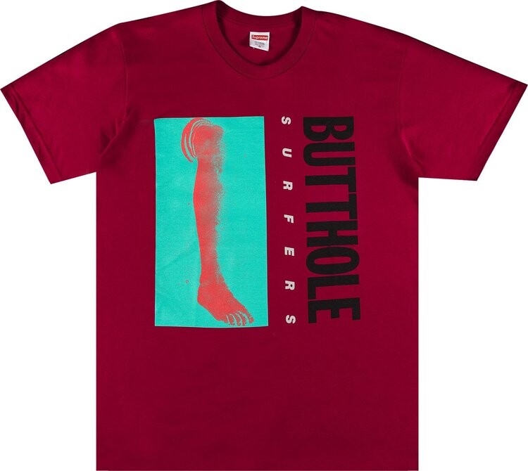 

Футболка Supreme x Butthole Surfers Leg Tee 'Dark Magenta', фиолетовый