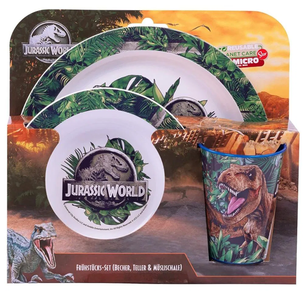 Набор детской посуды для завтрака из 3 предметов Jurassic World, Sonstige Verlage — фото 2