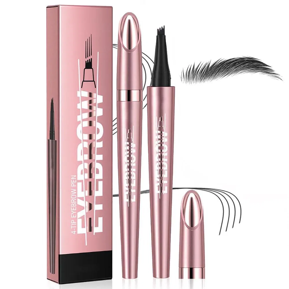 Карандаш для бровей Microblading, 4-зубчатый наконечник, Generisch, 15 г, Black