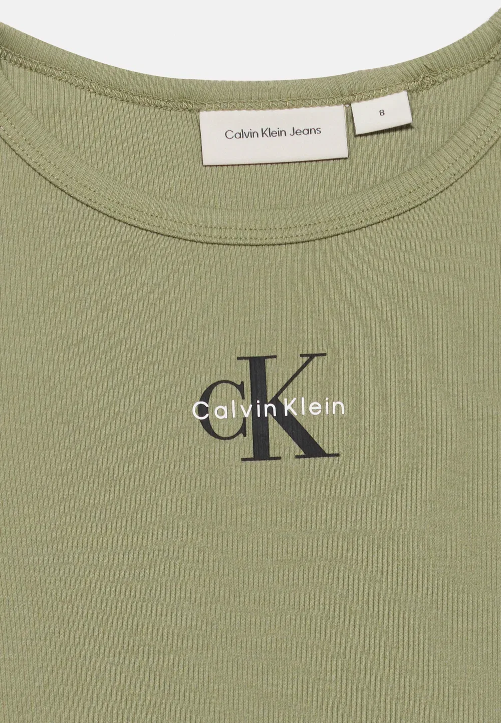 Монолог - футболка с длинными рукавами Calvin Klein Jeans, Oil Green — фото 4