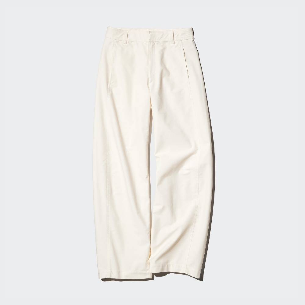 Брюки-бочонки Uniqlo Jersey Longer Length Unisex, 01 белый