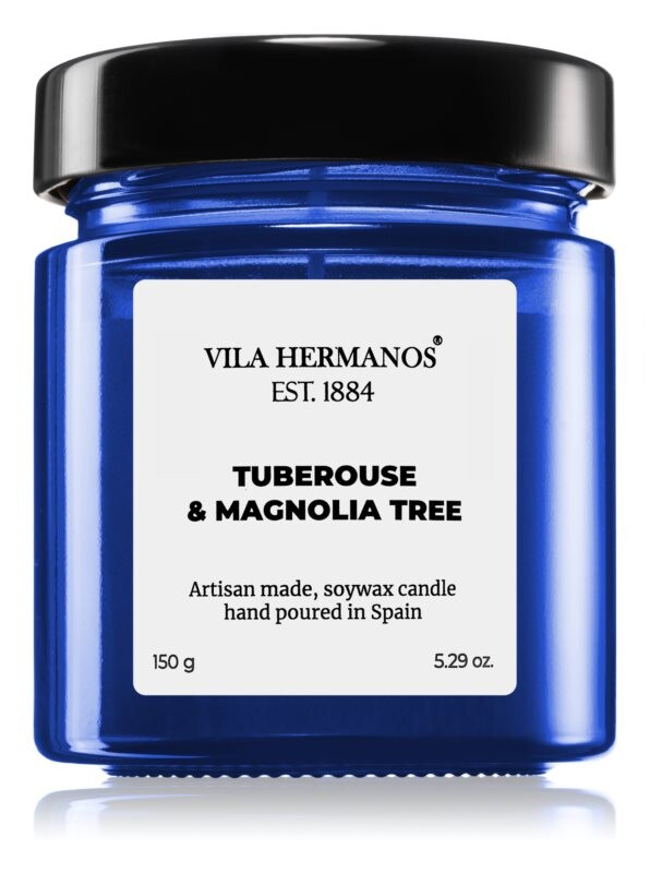 

Ароматическая свеча Vila Hermanos Apothecary Cobalt Blue Tuberose & Magnolia Tree