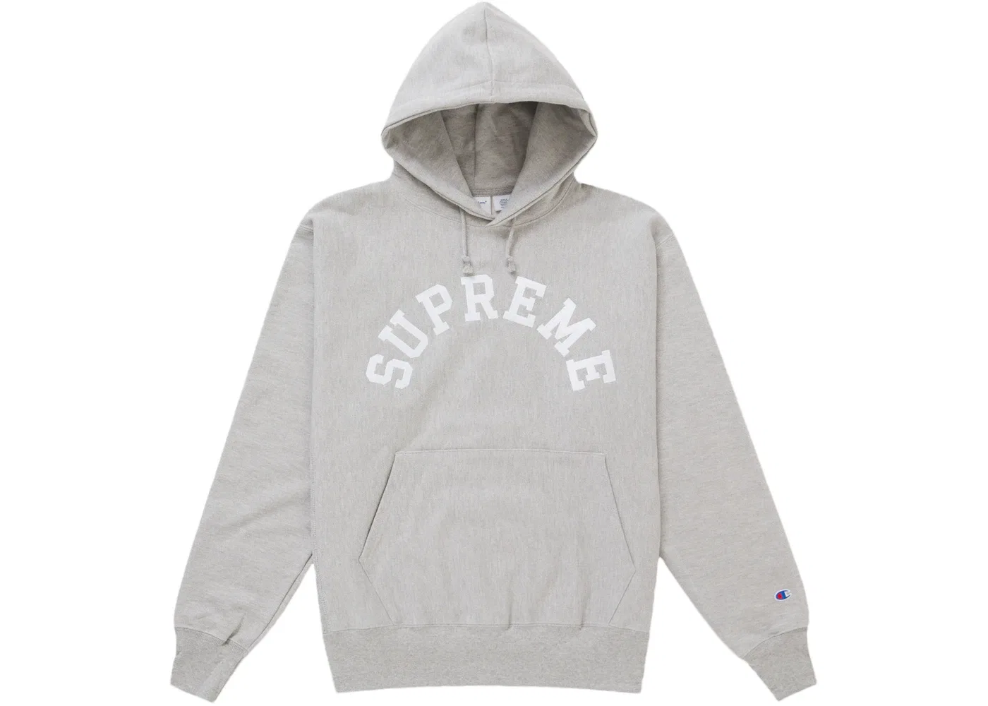 Мужской худи с капюшоном на молнии Heather Grey Supreme, Heather Grey