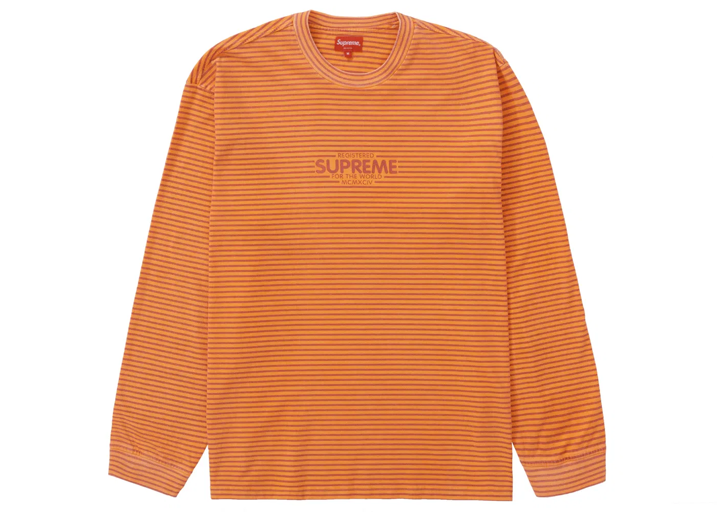Мужская футболка с длинным рукавом Supreme L/S Top, Orange