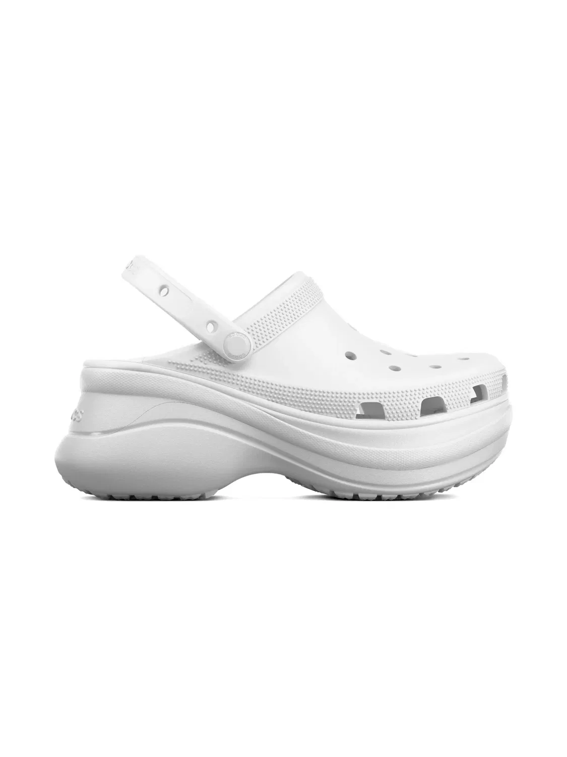 Белые платформа-клоги Crocs, белый
