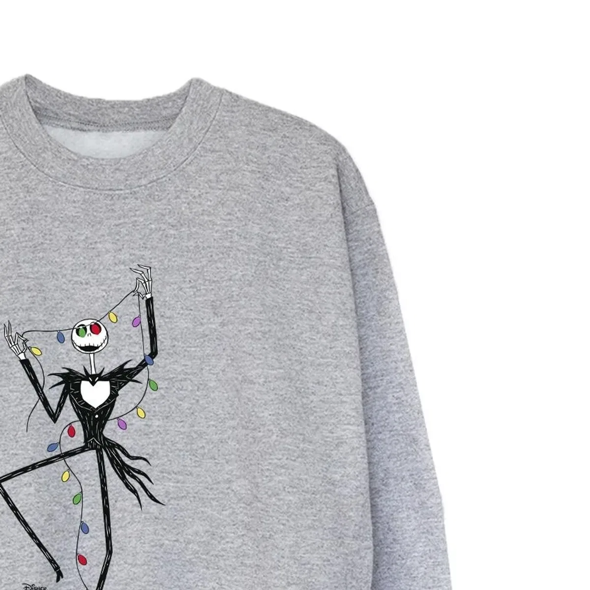 Свитшот с принтом Lights The Nightmare Before Christmas, Grey — фото 2