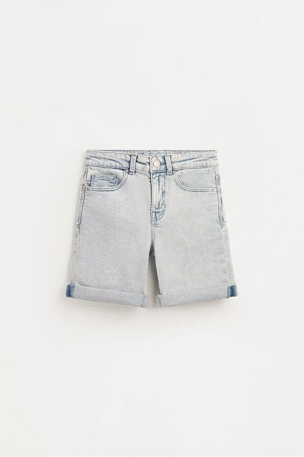 Детские шорты для мальчиков джинсовые Comfort Slim Denim Bermuda Shorts Lefties, Blue
