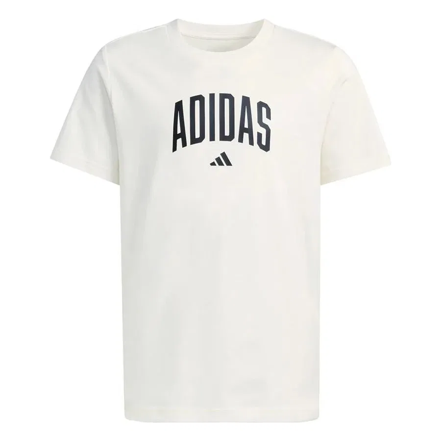Детская футболка с коротким рукавом adidas J Colleg T, Белый